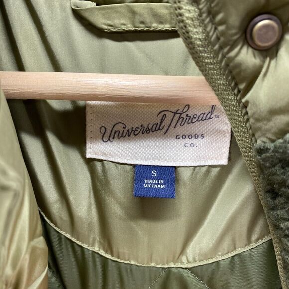 Universal Thread Jacket Women S Small Green Fleece Full Zip Long Sleeve Casual - Picture 7 of 9